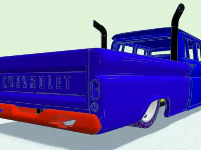 65 Lowered Chevy Truck Add-ons 3D print model