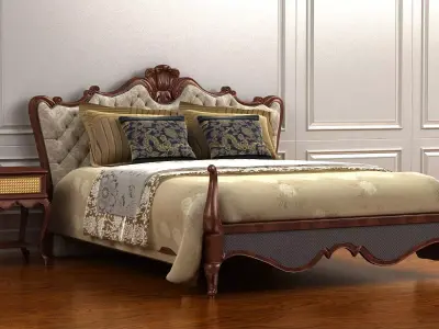 cabinet cabinet wardrobe sofa bed table bookshelve 3D model