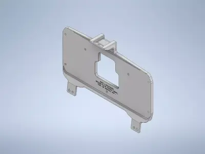 Haltech UC-10 Display Subaru Dash Flat Mount 3D print model