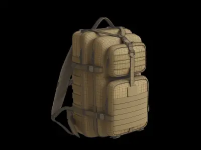 50l Size Army Backpack 3D model