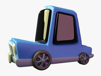 Car Holiday 3D Illustration 3D model