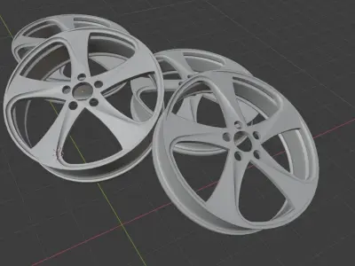 Car wheel rims Rial Catania 3D model