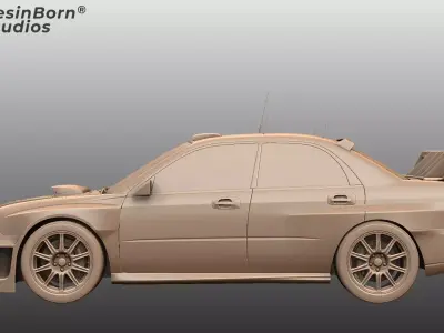 Subaru Impreza WRX STI High-Performance Rally Sport Sedan 3D print model