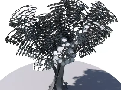  Cartoon tree S1Bv2 3D model