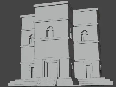 Lalibela 3D Model Low Poly  Low-poly 3D model
