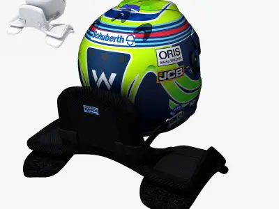 Massa helmet 2017 Low-poly 3D model