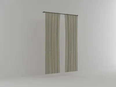 Perde Curtain Free 3D model