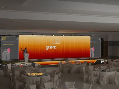 Concert stage design 3D model  3D model