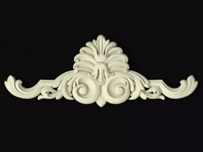 dekor ornately carved ornament 3D model