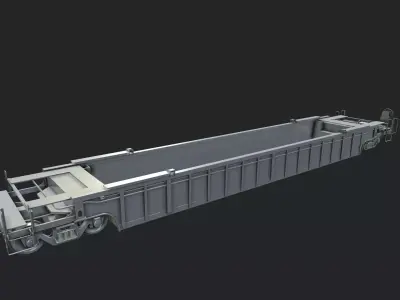 Flat Car 3D model