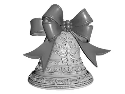 Christmas Bell 3D Printable Model 3D print model