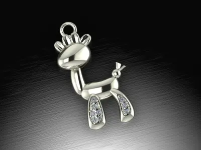 Donkey fancy necklace 3D model