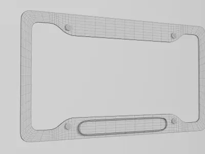 Audi License Plate Holder 3D model