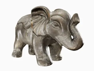 Elephant Decoration 3D model purchase