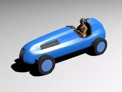 Pinewood Derby Roadster Shell Free 3D print model