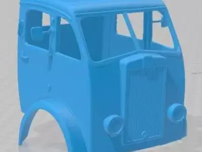 Seddon Mk5 Dropside 1948 Printable Body Cabin Truck 3D print model