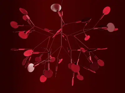 Chandelier Moooi Heracleum II Small BLACK 3D model