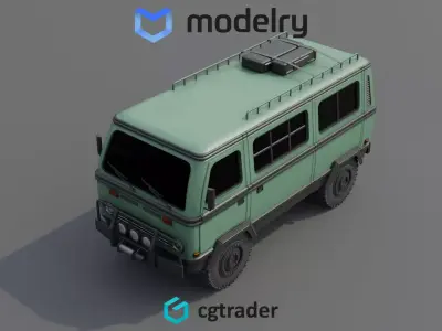 Off road Camper Van 3D model