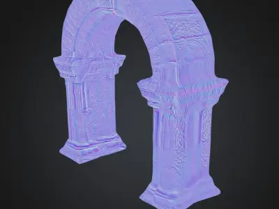 Gothic Archway - 3D Model for Historical and Fantasy Settings 3D model