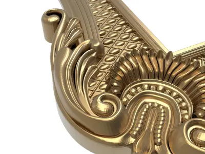Carved Picture Frame 3D model