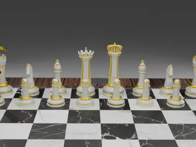 Modern Luxury Chess  3D model
