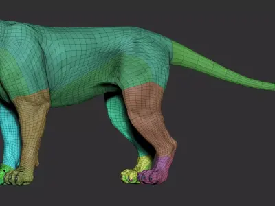 Lion 3D Model  Low-poly 3D model