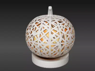 Luxury Hollow Pumpkin Lantern 3D Model Decor Print-Ready 3D print model