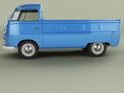 Volkswagen Type 2 Single Cab Pickup  T1 3D model