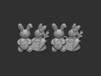 Easter cookie decor  3D print model