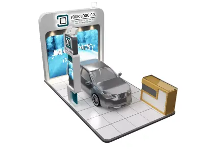 Booth Exhibition Stand a105 3D model