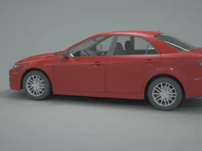 Mazda Car Low-poly 3D model