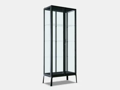 MILSBO Glass-door cabinet Low-poly 3D model