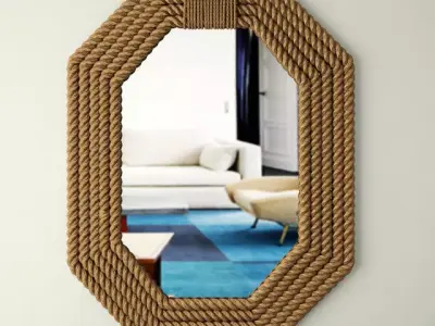 Rope Wall Mirror 3D model