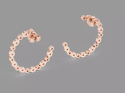 Diamond Hoops  3D print model