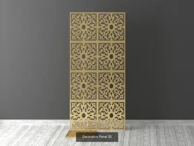 Decorative Panels Pack 5 3D Model Collection