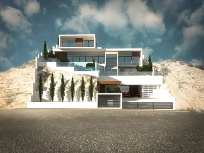 GIB17 modern house 3D model