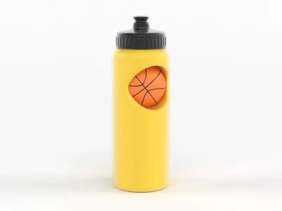 Water Bottle 3D model 10