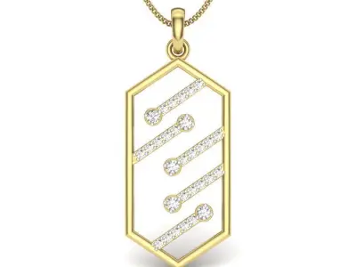 luxury diamond pendant 3D print model