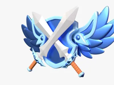 Platinum Tier 3D Illustration 3D model