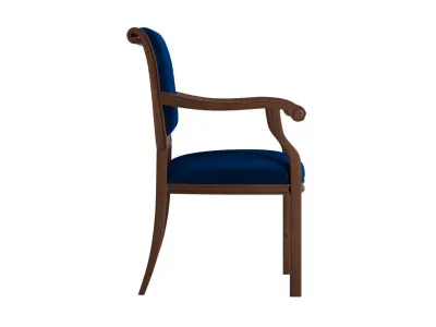 French Antique Dining Armchair 3D model