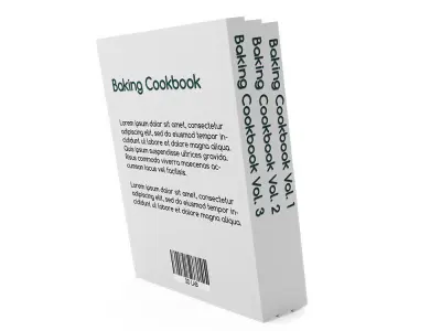 Baking Cookbooks 3D model