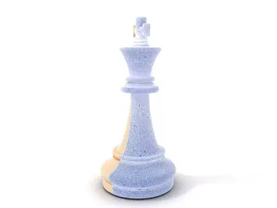 Ivory Chess King model pack Low-poly 3D model
