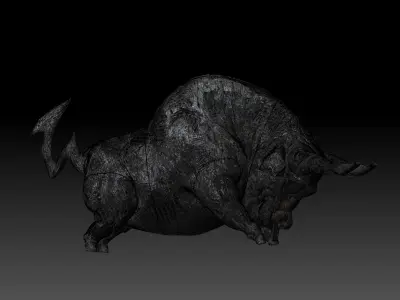 Bullfighting sculpture decoration 3D printing model 3D print model