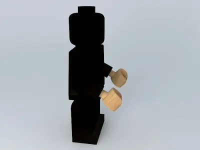 Wooden Lego  Free 3D model