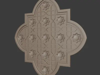 Islamic Geometric Pattern walldesign 3D model