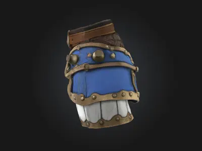 Armored Greaves 3D model