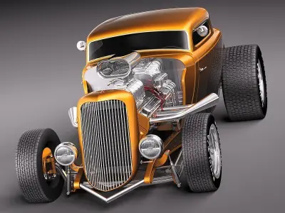 HotRod 1933 3D model