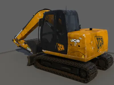 JCB excavator  3D model