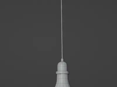 Hampton Hill Auburn Pendant Gold 3D model