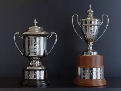 Racing Trophy - 24hrs of Daytona Low-poly 3D model